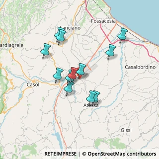 Mappa Via Campanelle, 66041 Atessa CH, Italia (6.49833)