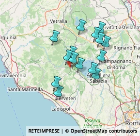 Mappa SP 493 Via Braccianese angolo, 00066 Manziana RM, Italia (11.716)