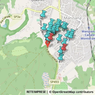 Mappa SP 493 Via Braccianese angolo, 00066 Manziana RM, Italia (0.37586)