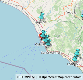 Mappa Centro Commerciale La Scaglia S.S. Aurelia Incrocio Parco Nesta Enel, 00062 Civitavecchia RM, Italia (27.45385)