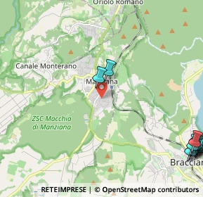 Mappa Via Monterano, 00066 Manziana RM, Italia (3.67545)