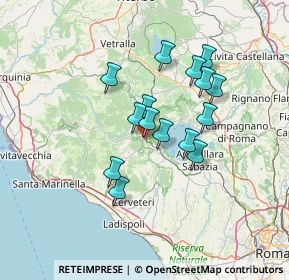 Mappa Via Monterano, 00066 Manziana RM, Italia (11.55133)