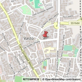 Mappa Via Giulio Cesare, 23, 66054 Vasto, Chieti (Abruzzo)