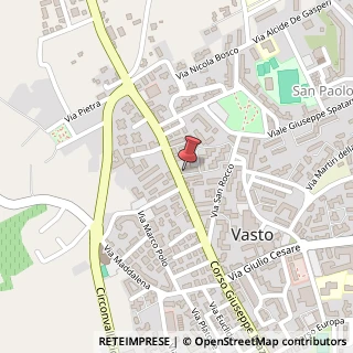 Mappa Corso Mazzini, 338, 66054 Vasto, Chieti (Abruzzo)