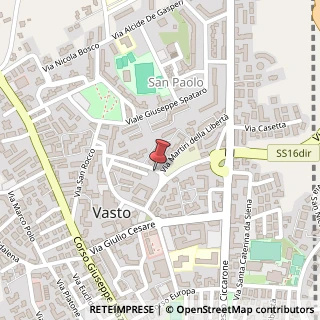Mappa Via Martiri della Violenza, 16, 66054 Vasto, Chieti (Abruzzo)
