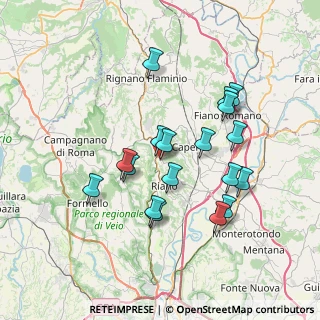 Mappa Largo delle Fornaci, 00060 Castelnuovo di Porto RM, Italia (7.02667)