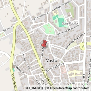 Mappa Via S. Rocco, , 66054 Vasto, Chieti (Abruzzo)