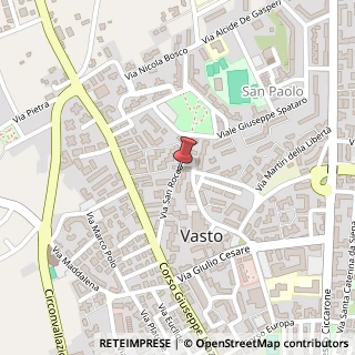 Mappa Via San Rocco, 74, 66054 Vasto, Chieti (Abruzzo)