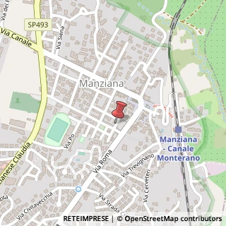 Mappa Via XXIV Maggio, 9, 00066 Manziana, Roma (Lazio)