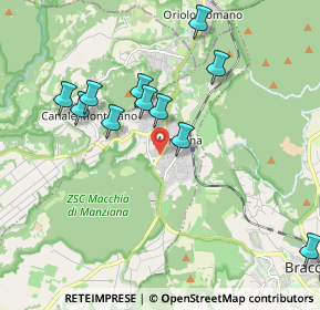 Mappa Via dei Platani, 00066 Manziana RM, Italia (2.00091)