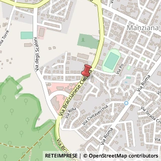 Mappa Via dei Platani, 21, 00066 Manziana, Roma (Lazio)