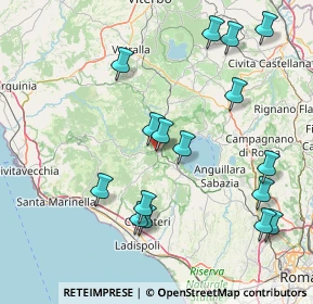 Mappa Via degli Scaloni, 00066 Manziana RM, Italia (18.5325)
