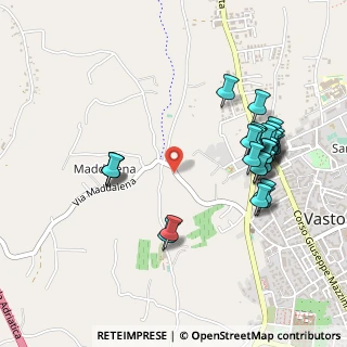 Mappa Strada Fondo Valle Maddalena, 66054 Vasto CH, Italia (0.54897)