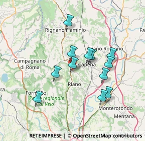 Mappa Via Renzo Gloria, 00060 Castelnuovo di Porto RM, Italia (6.64917)