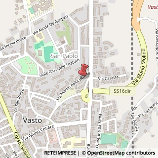 Mappa Viale Martiri della Libertà, 13/b, 66054 Vasto, Chieti (Abruzzo)
