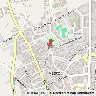 Mappa Via Aldo Moro, n. 1, 66054 Vasto, Chieti (Abruzzo)