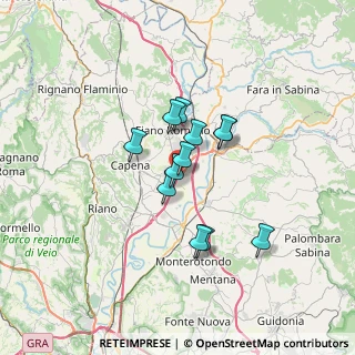 Mappa Via Tiberina Km 18, 00065 Fiano Romano RM, Italia (5.045)