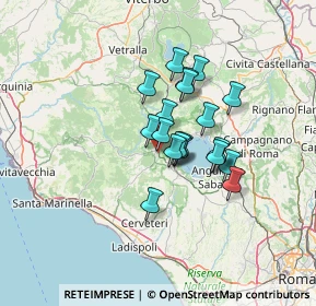 Mappa Piazza dell'Olmo, 00066 Manziana RM, Italia (9.8275)