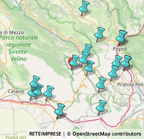 Mappa Via Fara, 67020 Gagliano Aterno AQ, Italia (9.143)