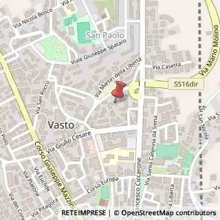 Mappa Piazza della Concordia, 37, 66054 Vasto, Chieti (Abruzzo)