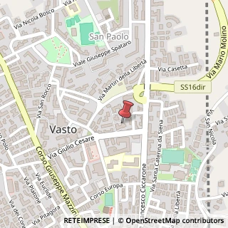Mappa Piazza della Concordia, 17, 66054 Vasto, Chieti (Abruzzo)