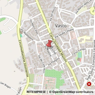 Mappa Via Platone, 64, 66054 Vasto, Chieti (Abruzzo)