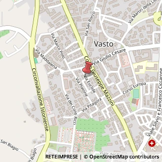 Mappa Via Euclide, 43, 66054 Vasto, Chieti (Abruzzo)