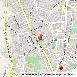 Mappa Corso Mazzini, 226, 66054 Vasto, Chieti (Abruzzo)