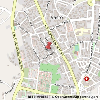 Mappa Via Platone, 3, 66054 Vasto, Chieti (Abruzzo)