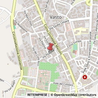 Mappa Via pitagora 74, 66054 Vasto, Chieti (Abruzzo)