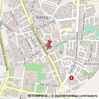 Mappa Corso Europa, 3, 66054 Vasto, Chieti (Abruzzo)