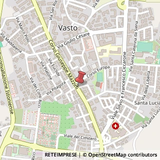 Mappa Corso Mazzini, 187, 66054 Vasto, Chieti (Abruzzo)