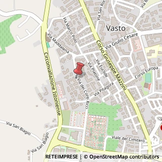 Mappa Via dei Conti Ricci, 51, 66054 Vasto, Chieti (Abruzzo)