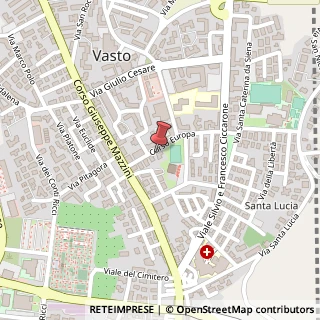 Mappa Corso Europa, 46, 66054 Vasto, Chieti (Abruzzo)