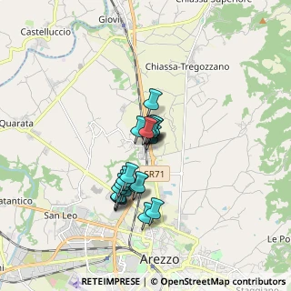 Mappa Località Ceciliano, 52100 Arezzo AR, Italia (1.2905)