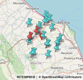 Mappa Via Roma, 60030 Santa Maria Nuova AN, Italia (10.827)