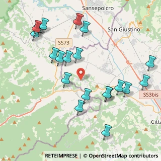 Mappa Via degli Steccati, 06010 Citerna PG, Italia (4.7805)