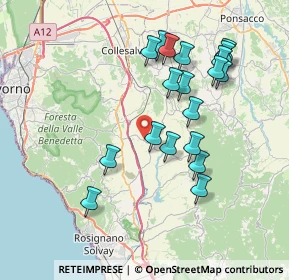 Mappa 56040 Orciano Pisano PI, Italia (7.64316)