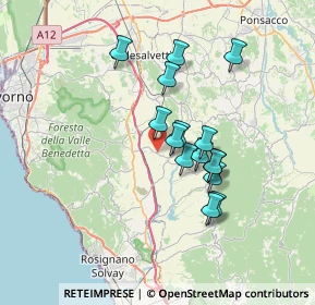 Mappa 56040 Orciano Pisano PI, Italia (5.83467)