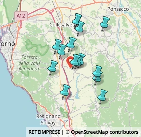 Mappa 56040 Orciano Pisano PI, Italia (5.80467)