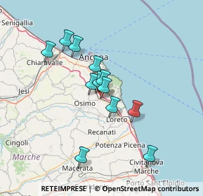 Mappa Via Aristide Merloni, 60131 Osimo AN, Italia (11.69167)