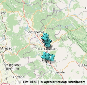 Mappa Via Silvio Argenti, 06012 Città di Castello PG, Italia (7.42455)