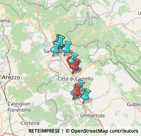 Mappa Via Silvio Argenti, 06012 Città di Castello PG, Italia (9.29583)