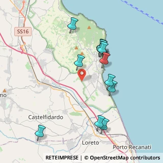 Mappa Via Piani D'Aspio, 60020 Sirolo AN, Italia (4.06667)