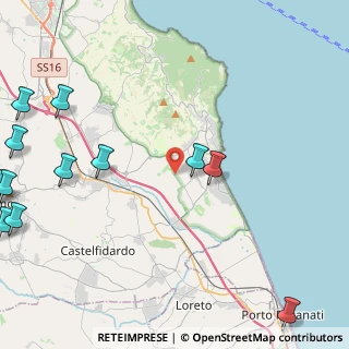Mappa Via Piani D'Aspio, 60020 Sirolo AN, Italia (6.875)