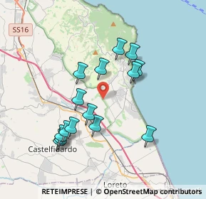 Mappa Via Piani D'Aspio, 60020 Sirolo AN, Italia (3.53467)