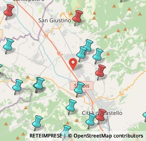 Mappa Via Gino Scaramucci, 06012 Città di Castello PG, Italia (5.86789)