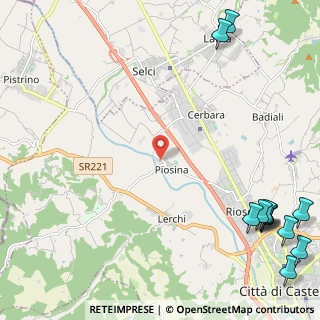 Mappa Via Eugenio Barsanti, 06012 Città di Castello PG, Italia (3.80083)