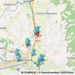 Mappa SR 71 Umbro Casentinese Romagnola, 52100 Arezzo AR, Italia (2.48545)