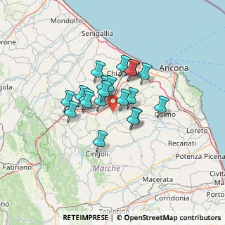 Mappa SP 362, 60035 Jesi AN, Italia (9.348)